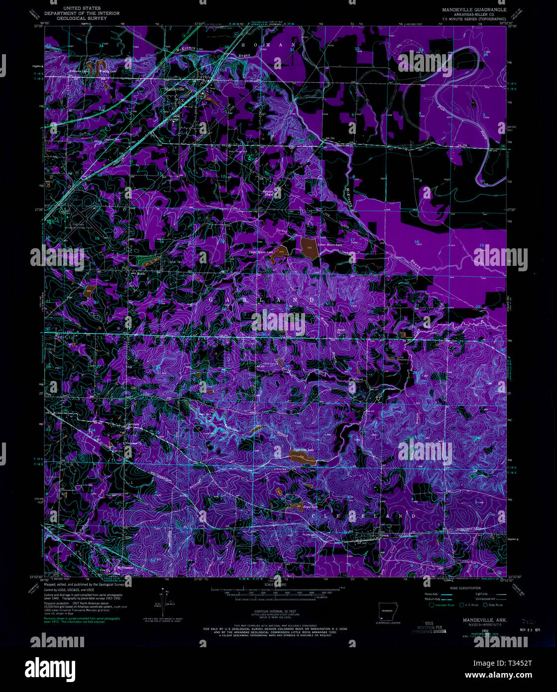 Map of mandeville hires stock photography and images Alamy