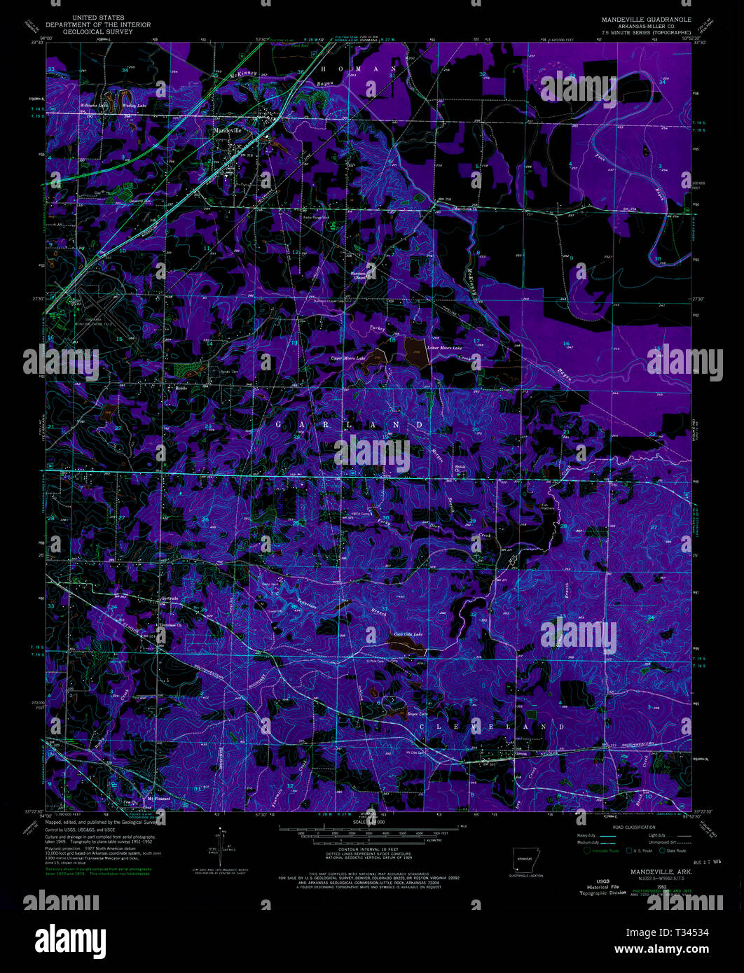 Map of mandeville hires stock photography and images Alamy