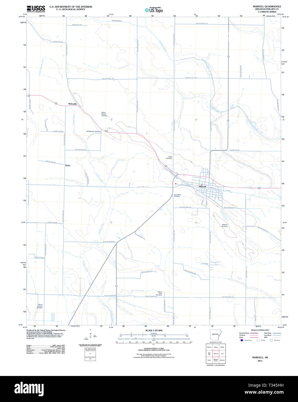 Marvell arkansas map hires stock photography and images Alamy