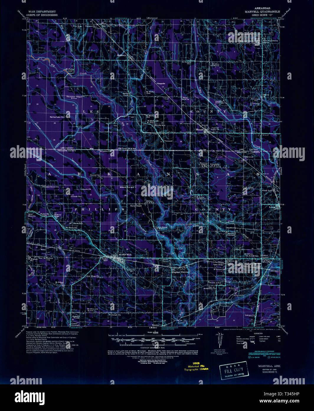 Marvell arkansas map hires stock photography and images Alamy