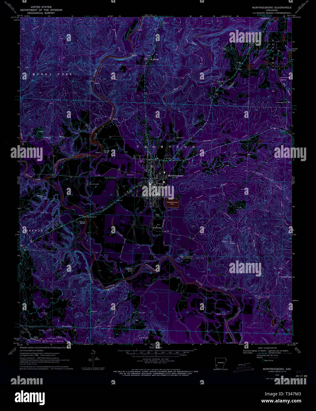 Map of murfreesboro hires stock photography and images Alamy