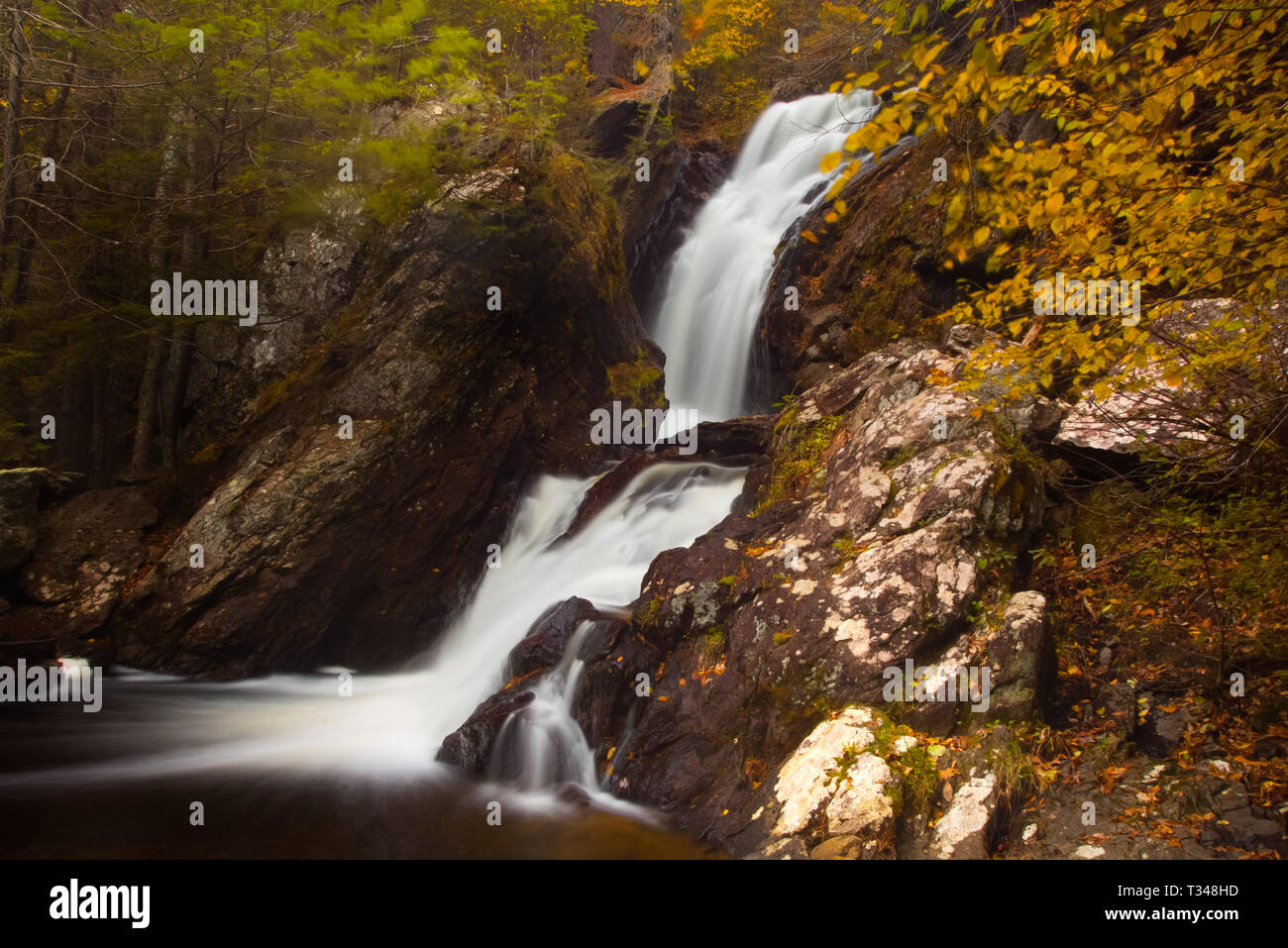 Waterfall in Summer Stock Photo - Alamy