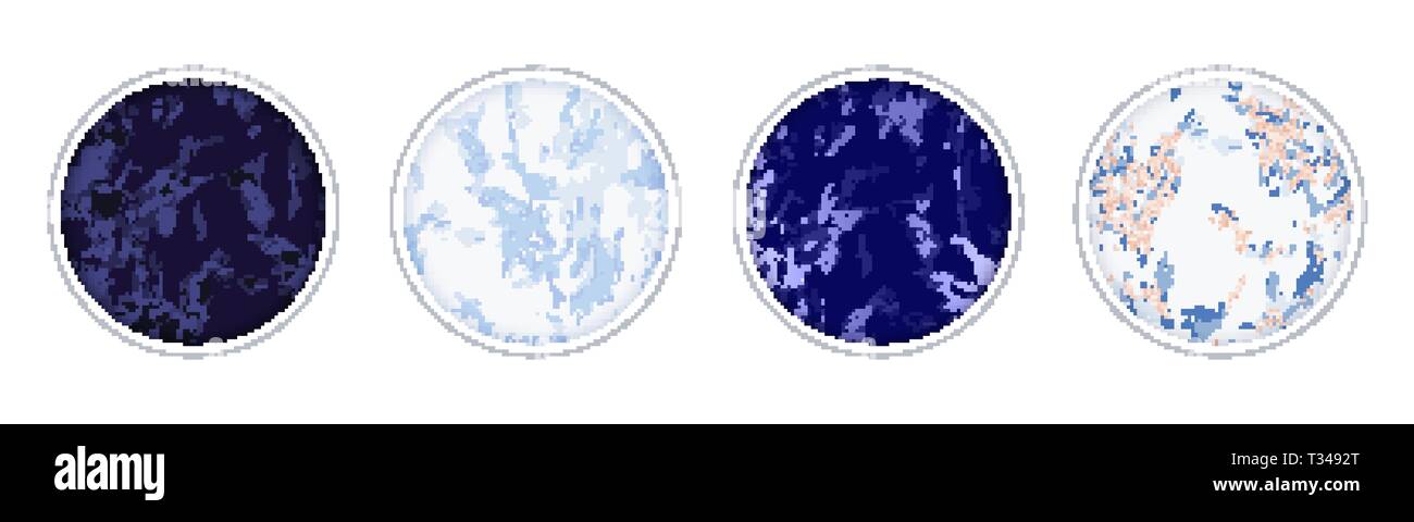 Highlight covers backgrounds. Set of marble design Stock Vector