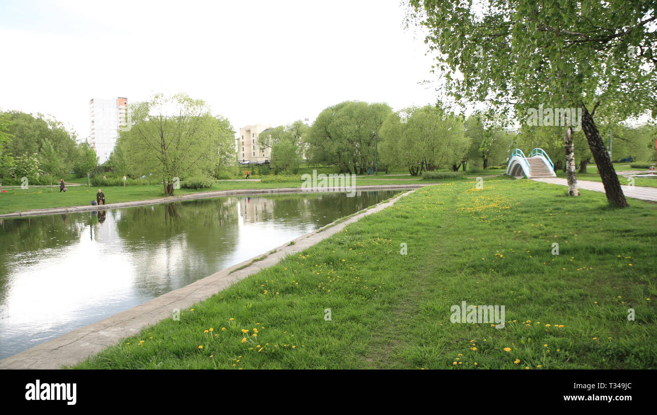 spring in city park Stock Photo - Alamy