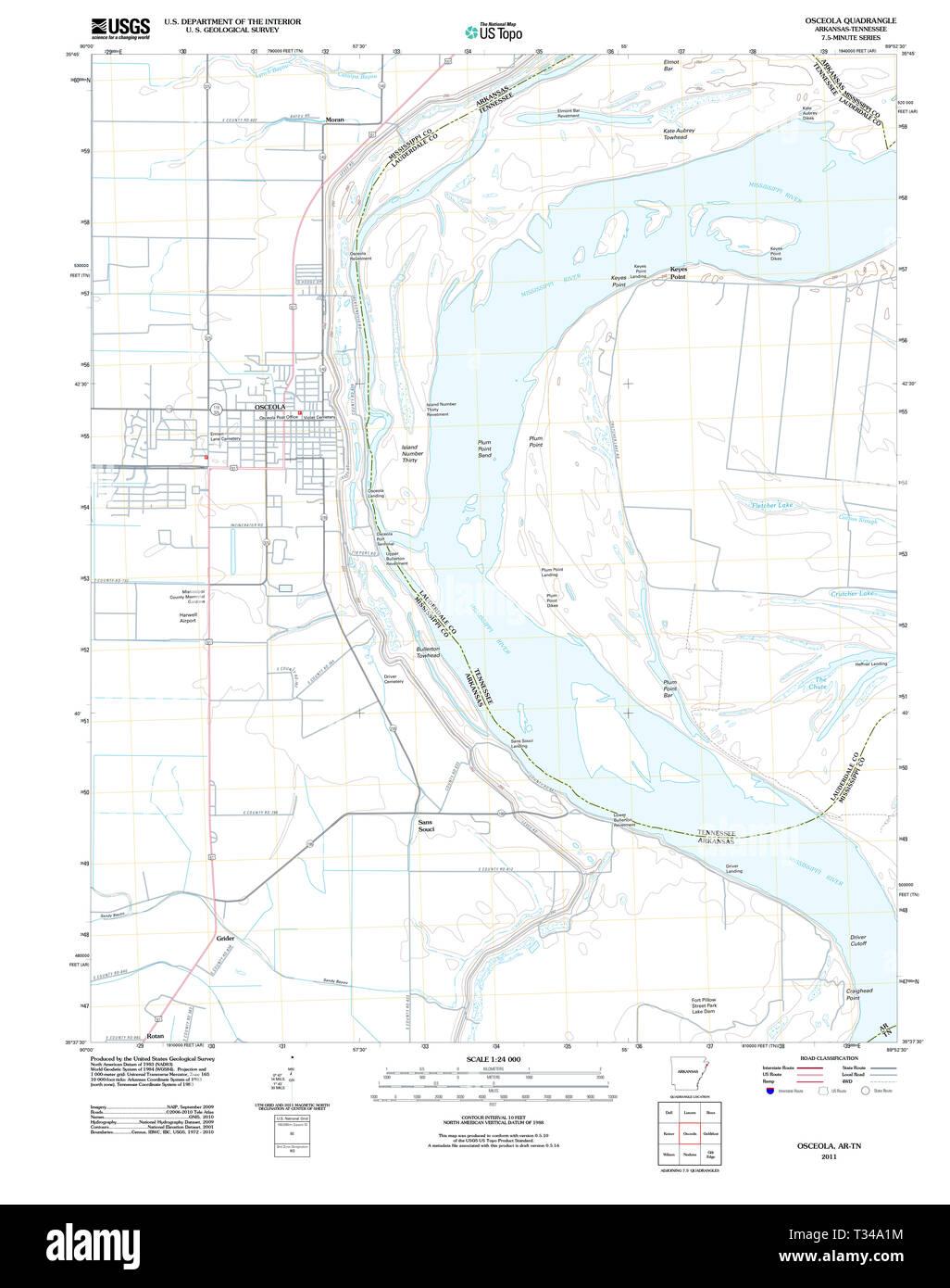 Map of osceola hires stock photography and images Alamy