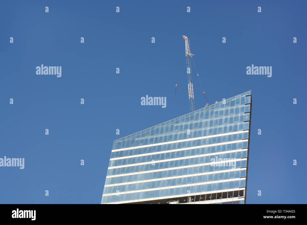 skyscraper develop on sky background Stock Photo - Alamy