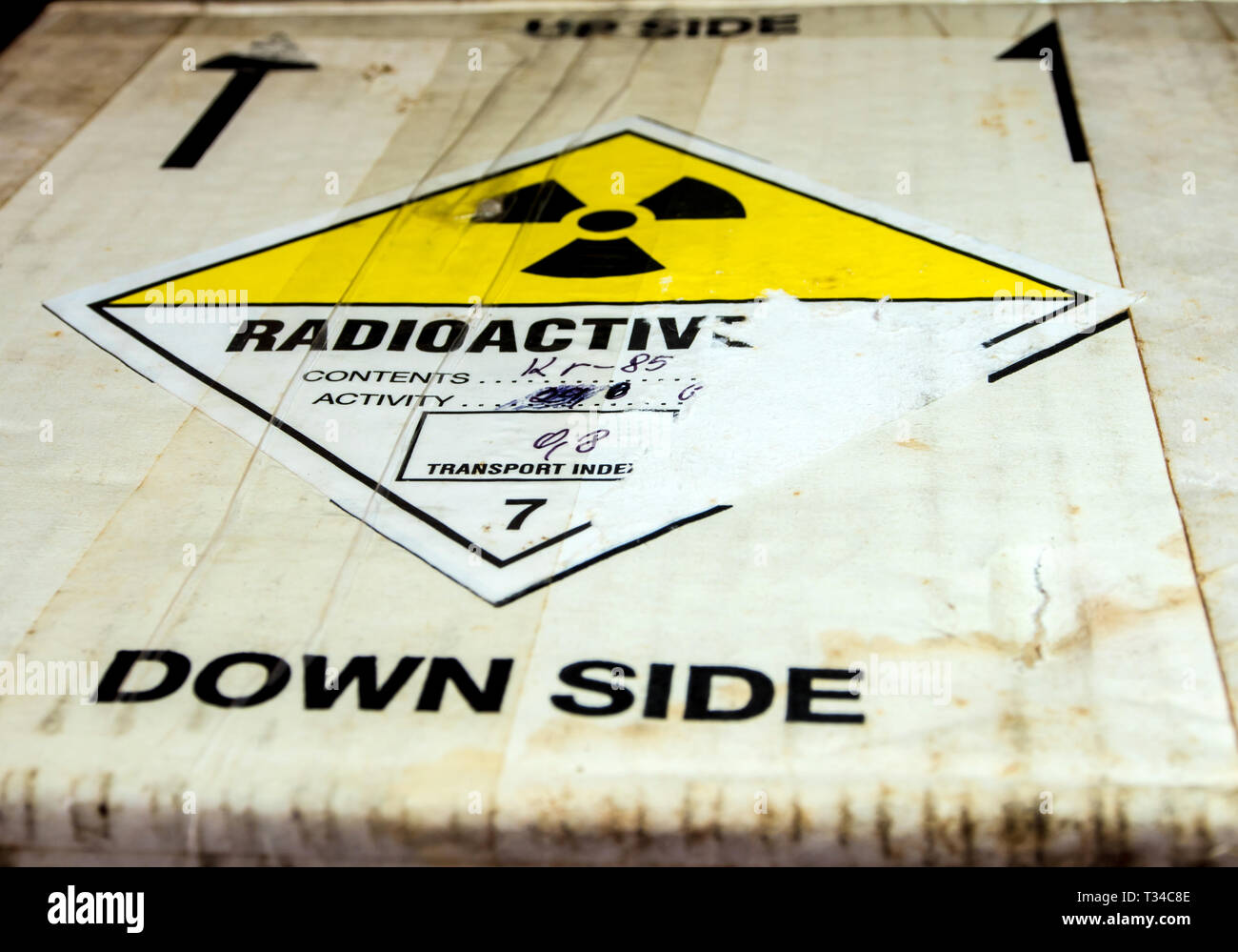 Radioactive material transport index Number 7 at the transportation