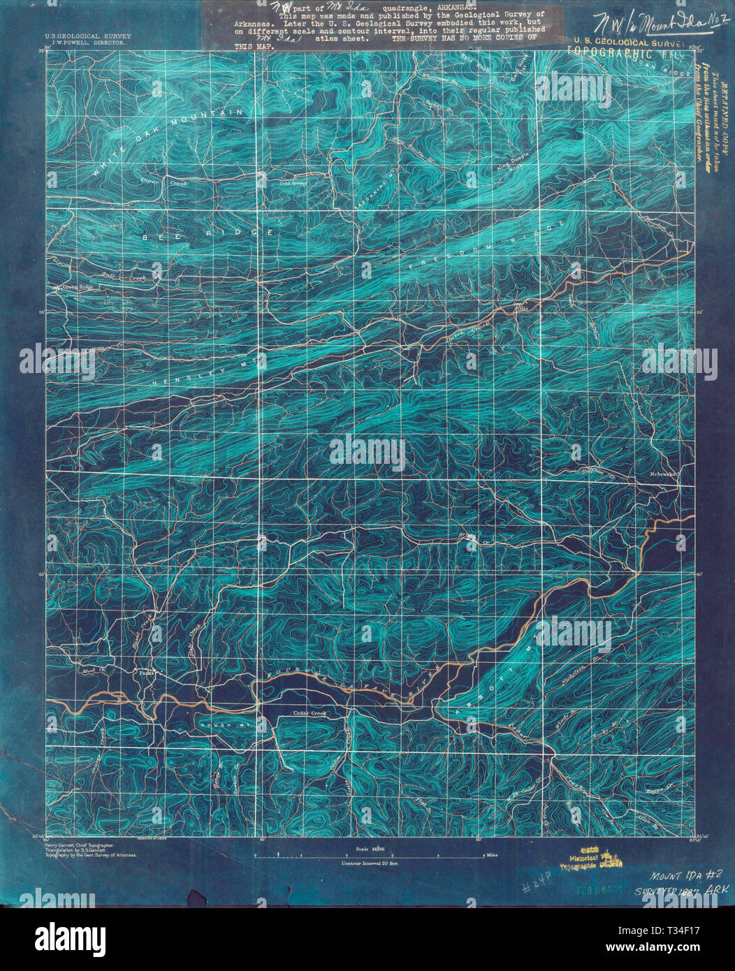 Map of mount ida hires stock photography and images Alamy