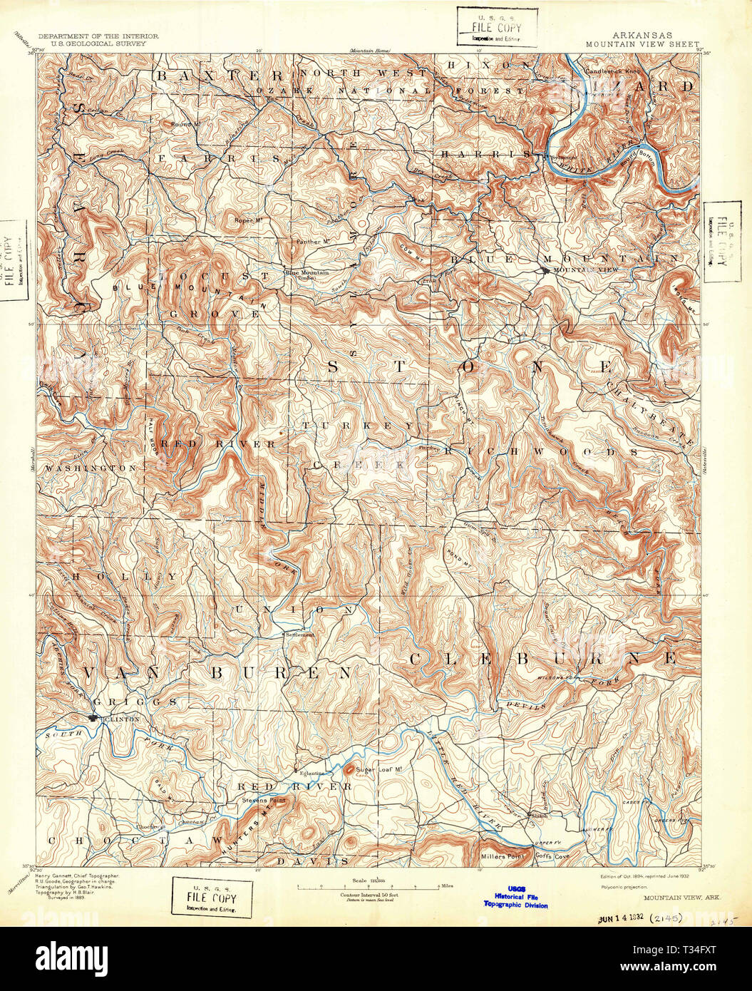 Mountain view arkansas map hires stock photography and images Alamy