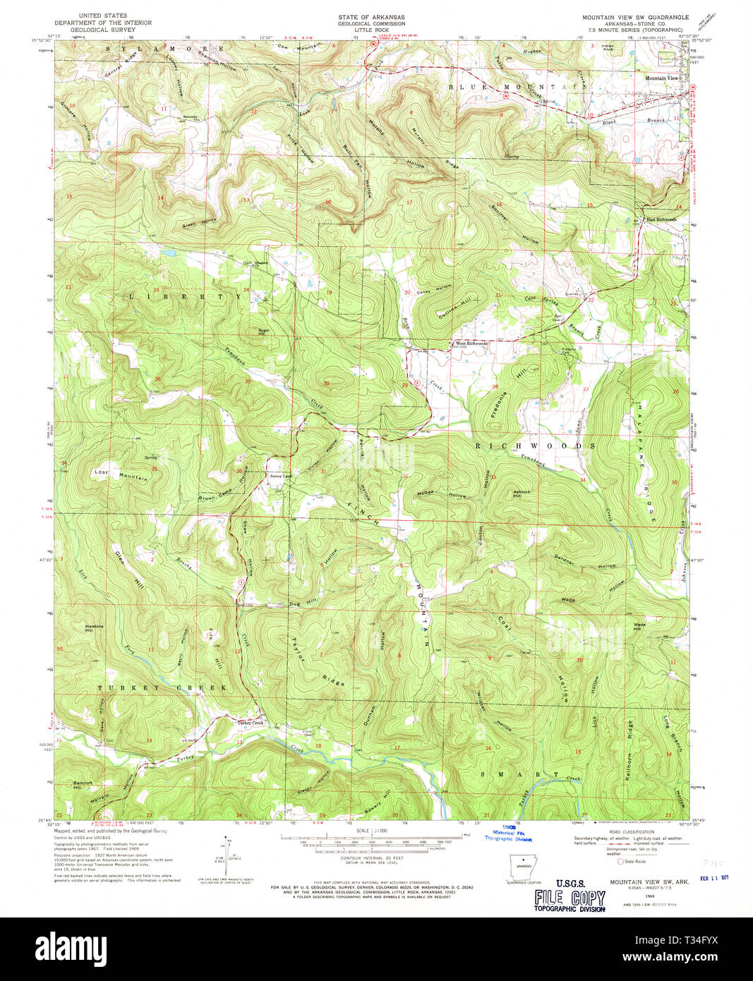 Mountain view arkansas map hires stock photography and images Alamy