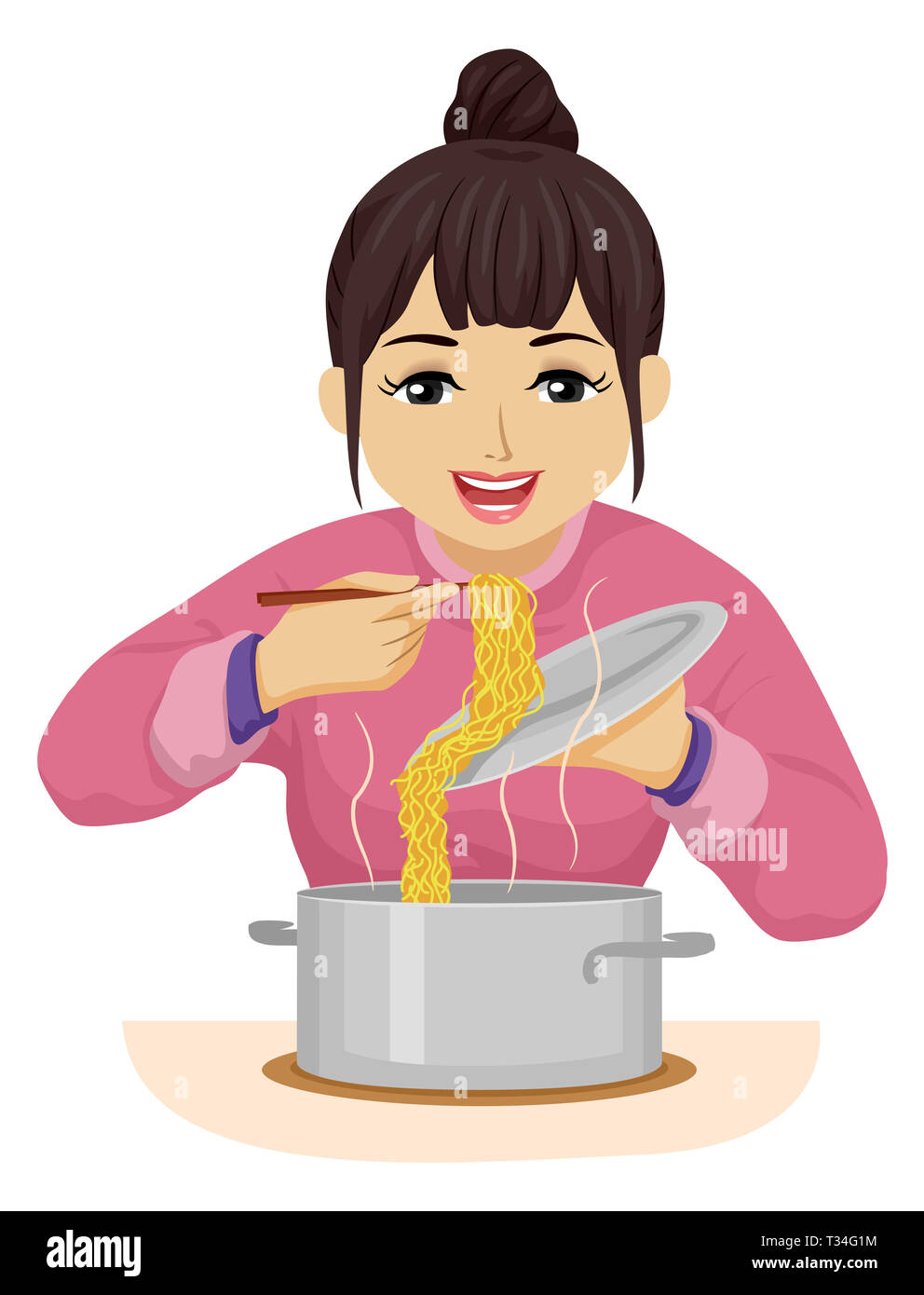 Ramen noodles clipart Cut Out Stock Images & Pictures - Alamy