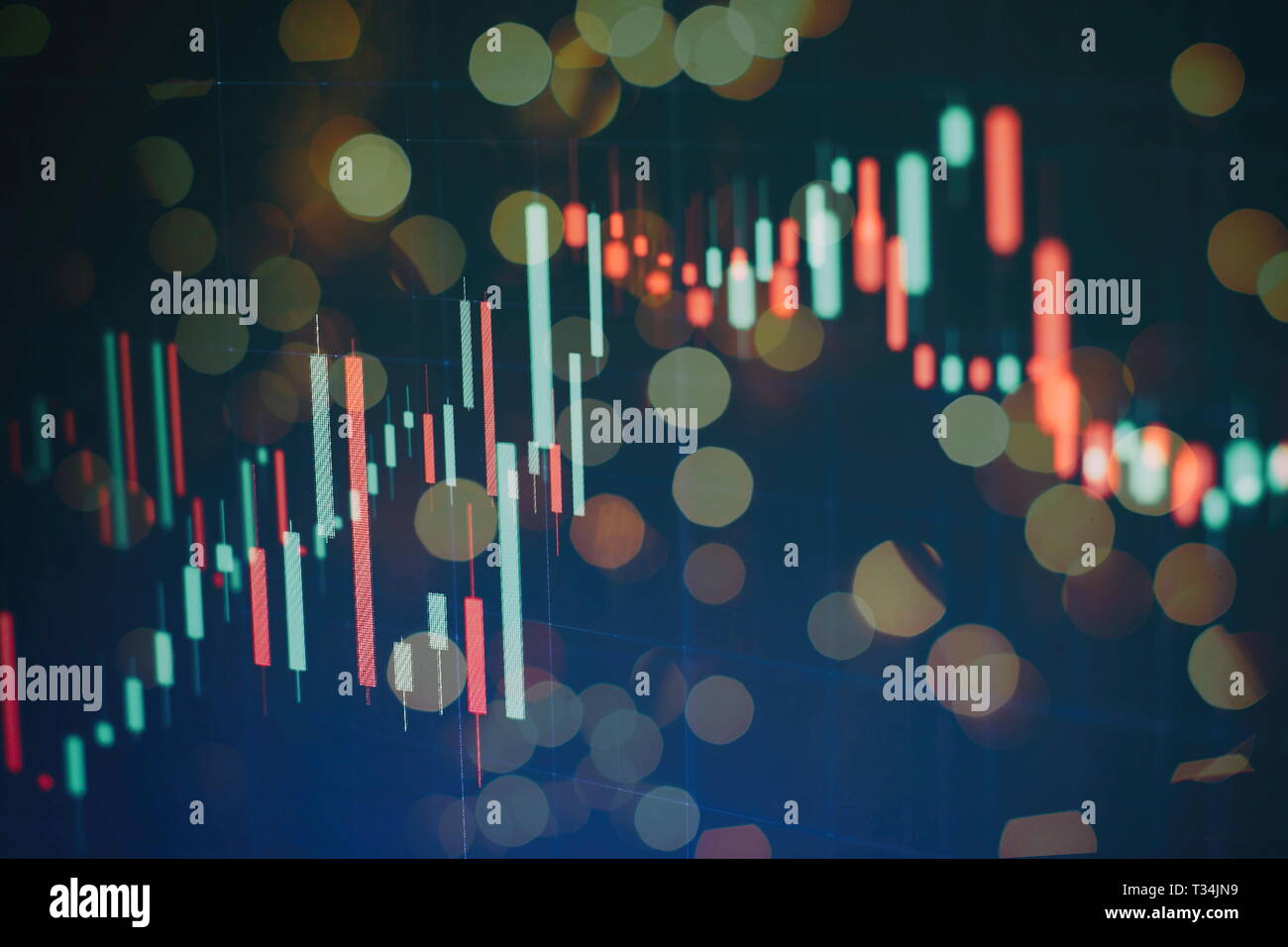 Abstract glowing forex chart interface wallpaper. Investment, trade ...