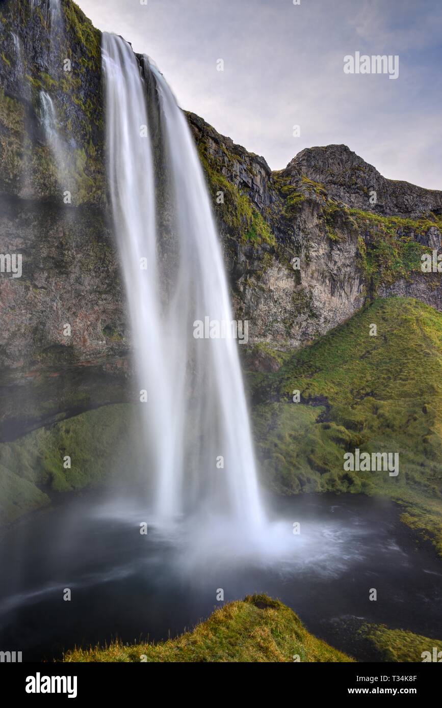 Seljalandsfoss waterfall, Iceland Stock Photo