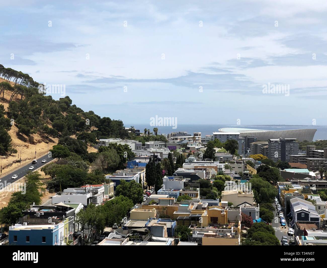 City skyline with Cape Town Stadium, Cape Town, Western Cape, South ...