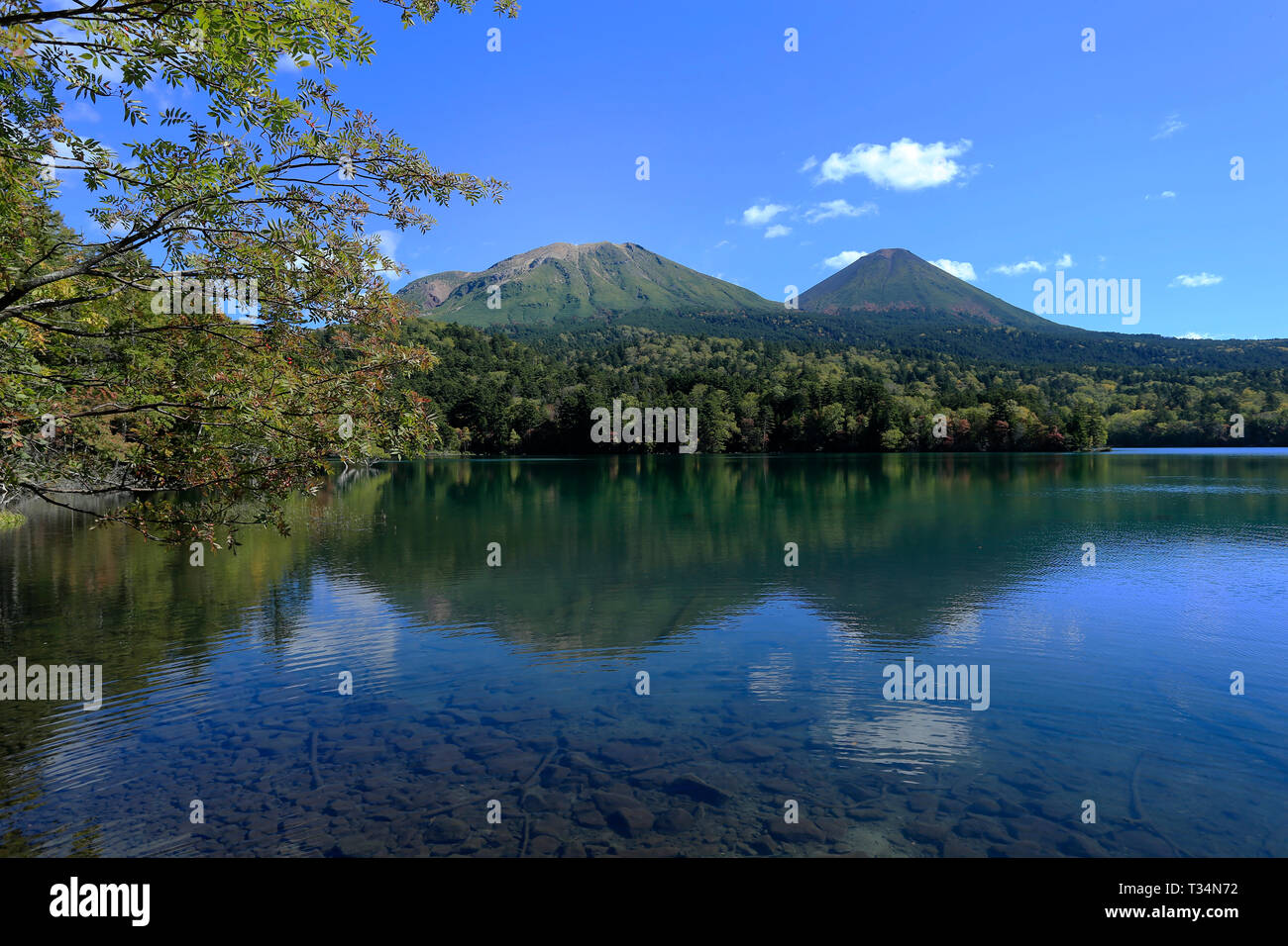 Onetto Lake, Akan Mashu National Park, Hokkaido, Japan Stock Photo