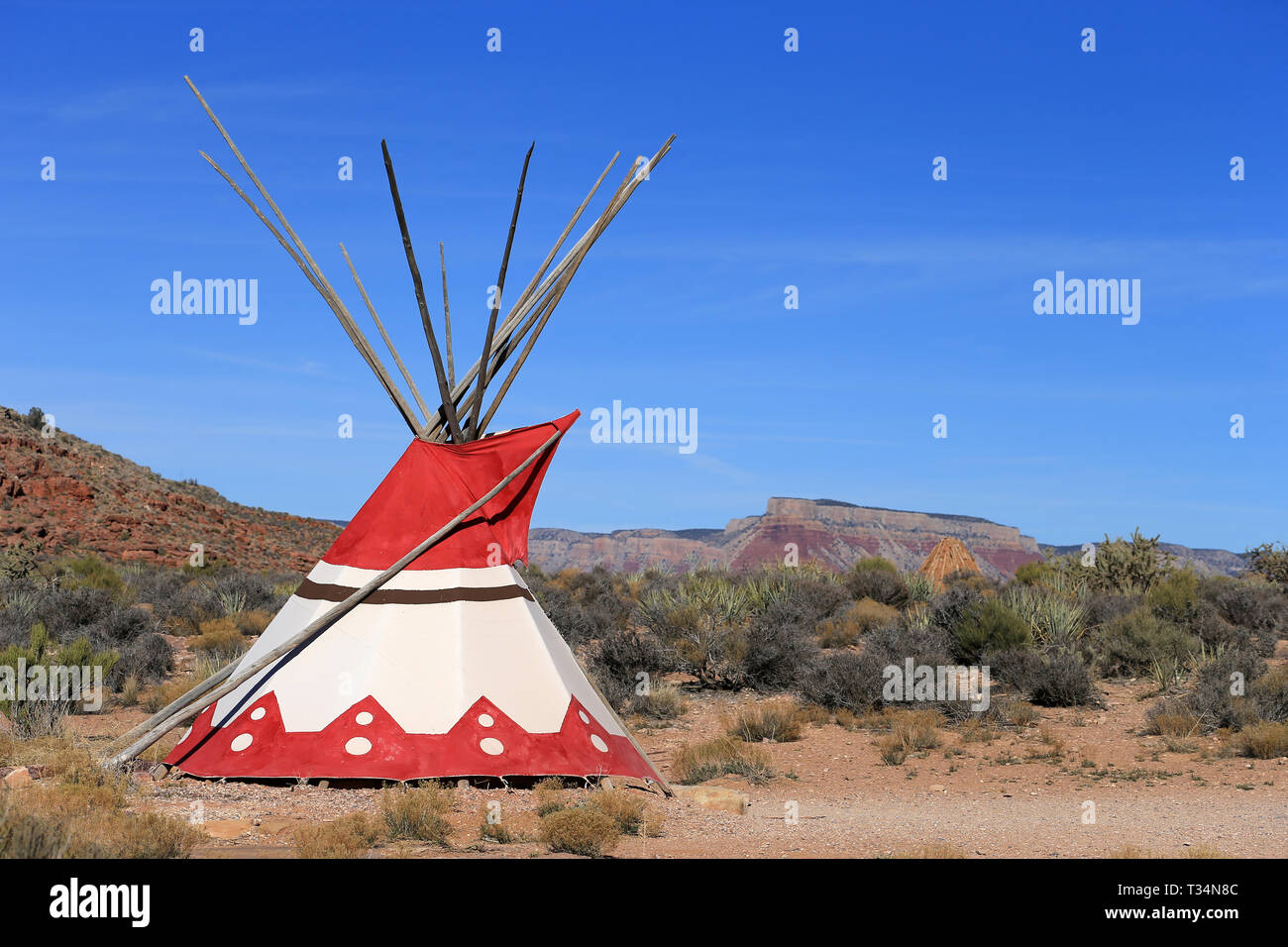 Tent, Grand Canyon National Park, Arizona, United States Stock Photo