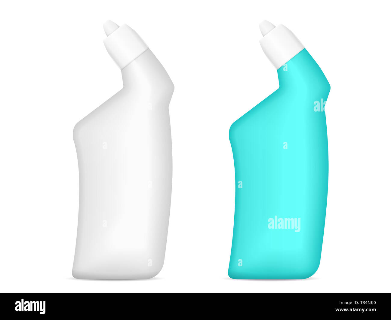 Detergent bottle set on a white background Stock Photo - Alamy