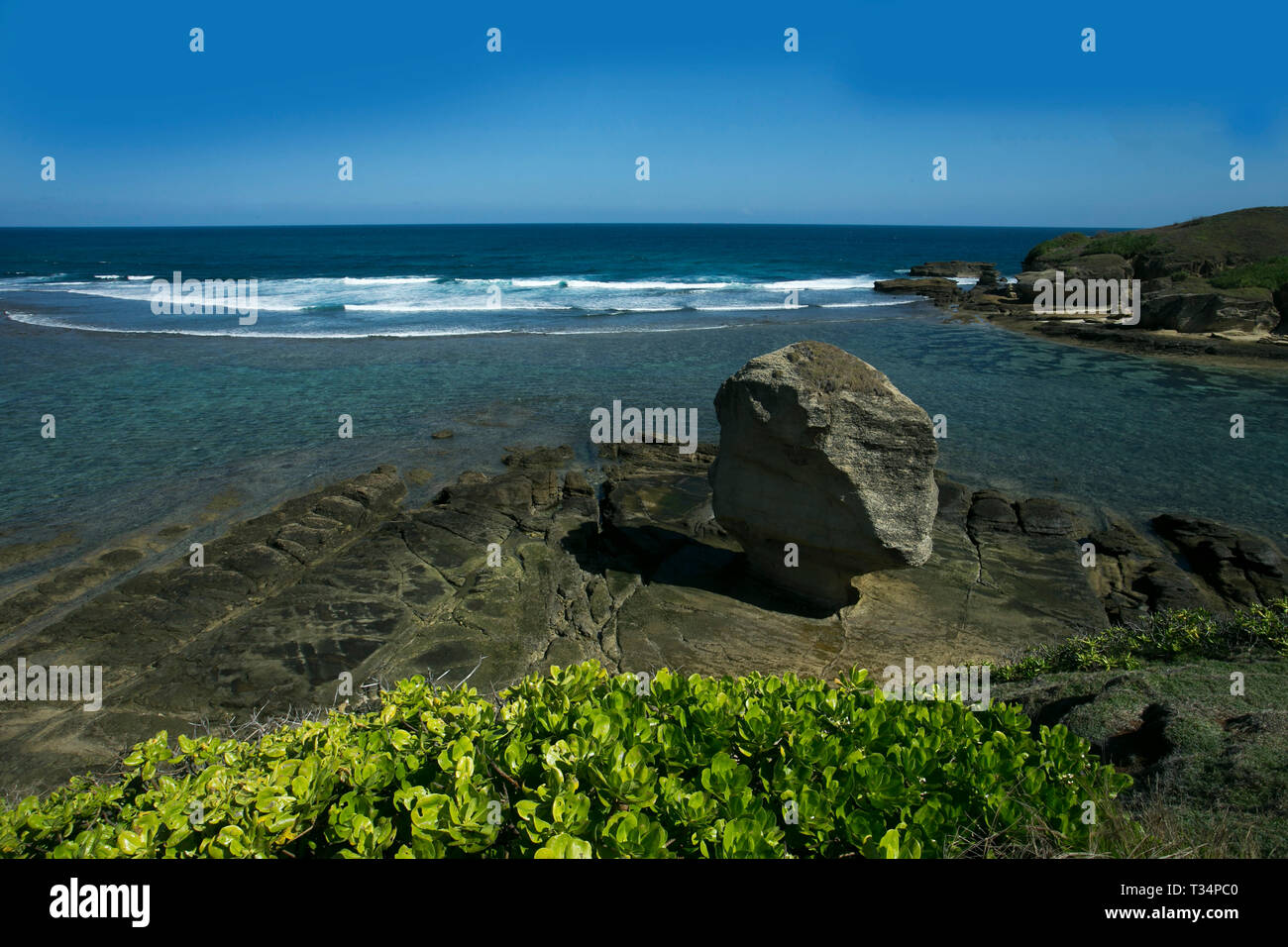 Beach landscape, Lombok, Indonesia Stock Photo