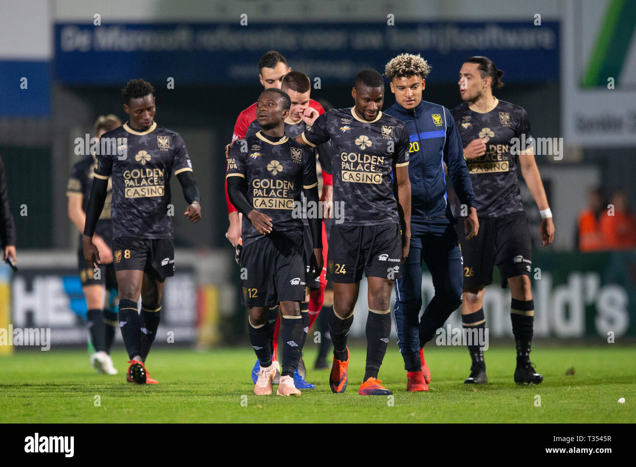 Westerlo Belgium 06th Apr 2019 Team Looks Dejected During The Jupiler Pro League Play Off 2