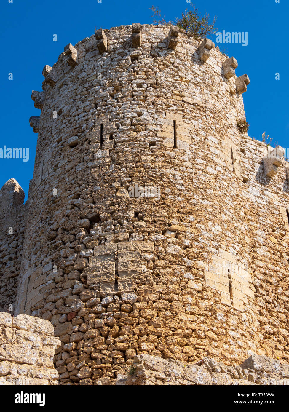 Castillo de Santueri XIV century Felanitx, Baleares, Spain Stock Photo