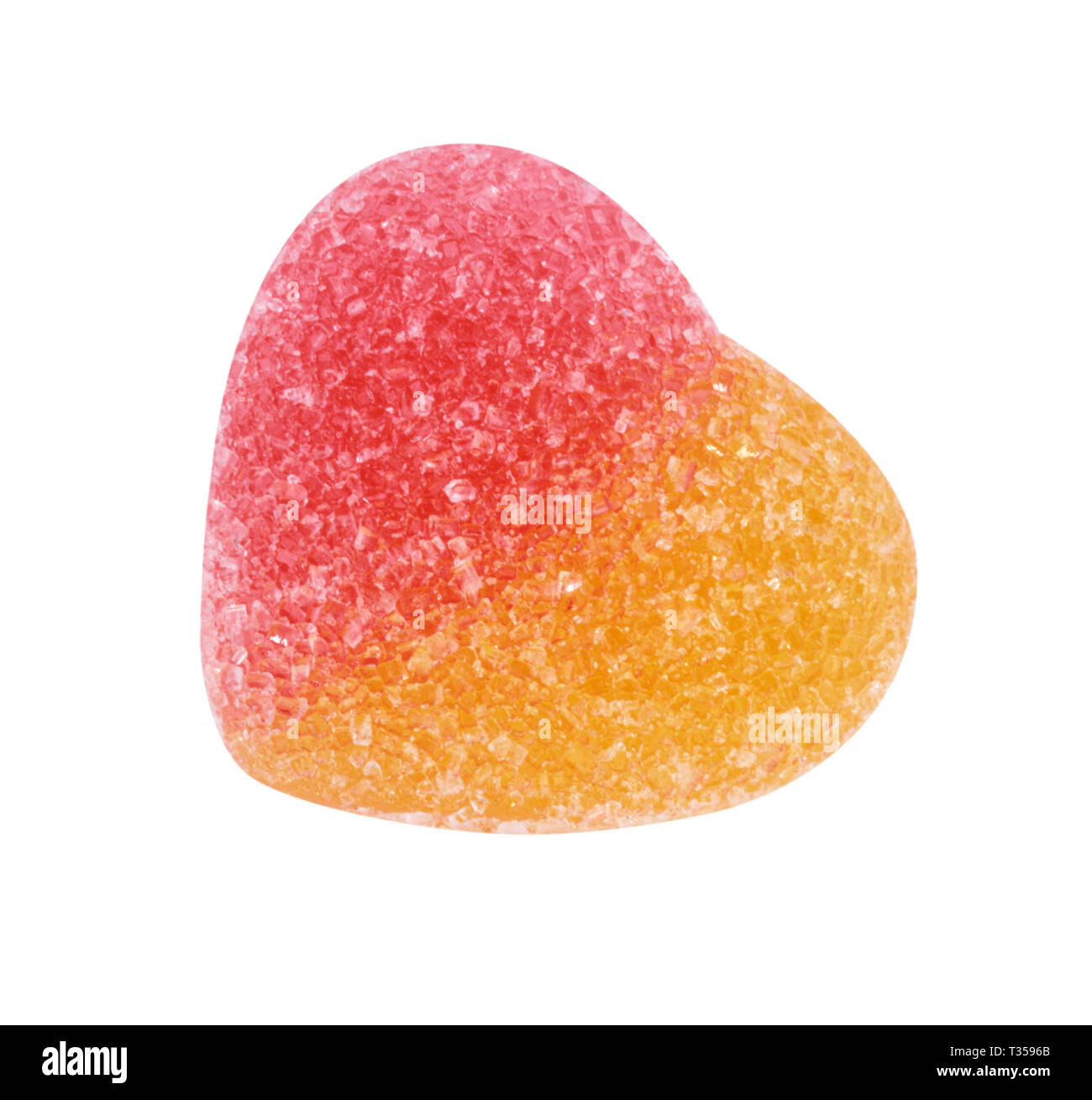 Fruit Jelly with Heart Shape Isolated Stock Photo Alamy