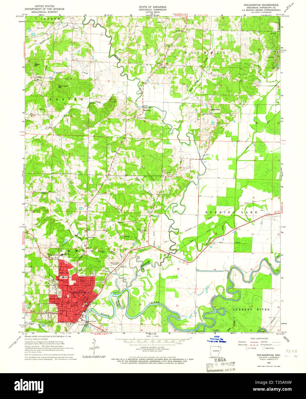 Pocahontas arkansas map hires stock photography and images Alamy