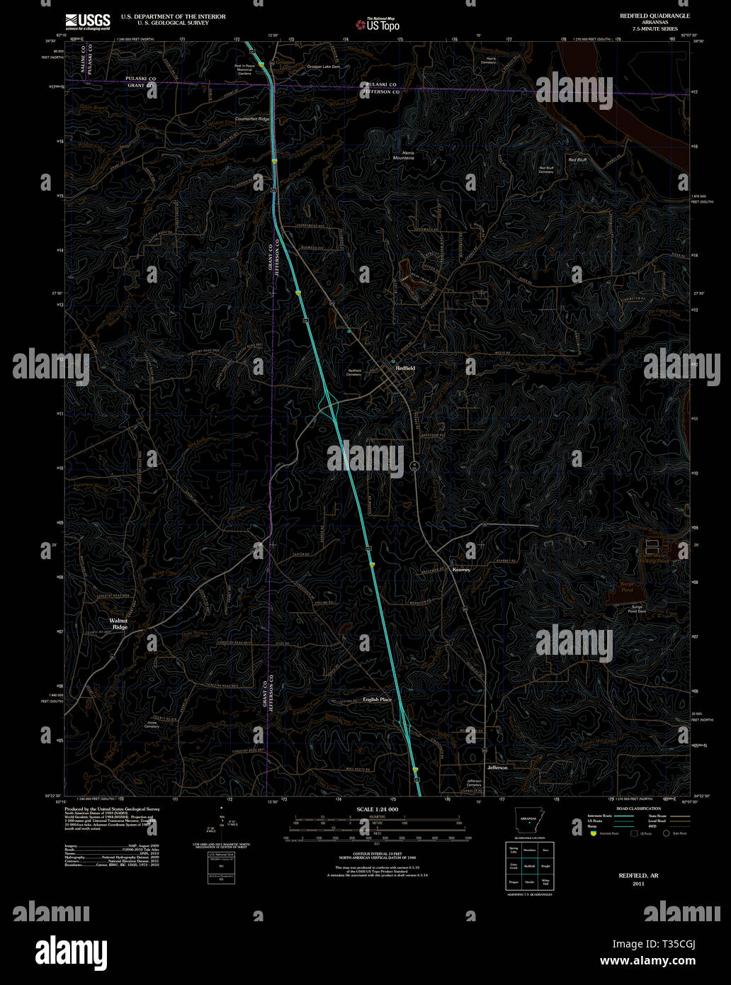 Map of redfield hires stock photography and images Alamy