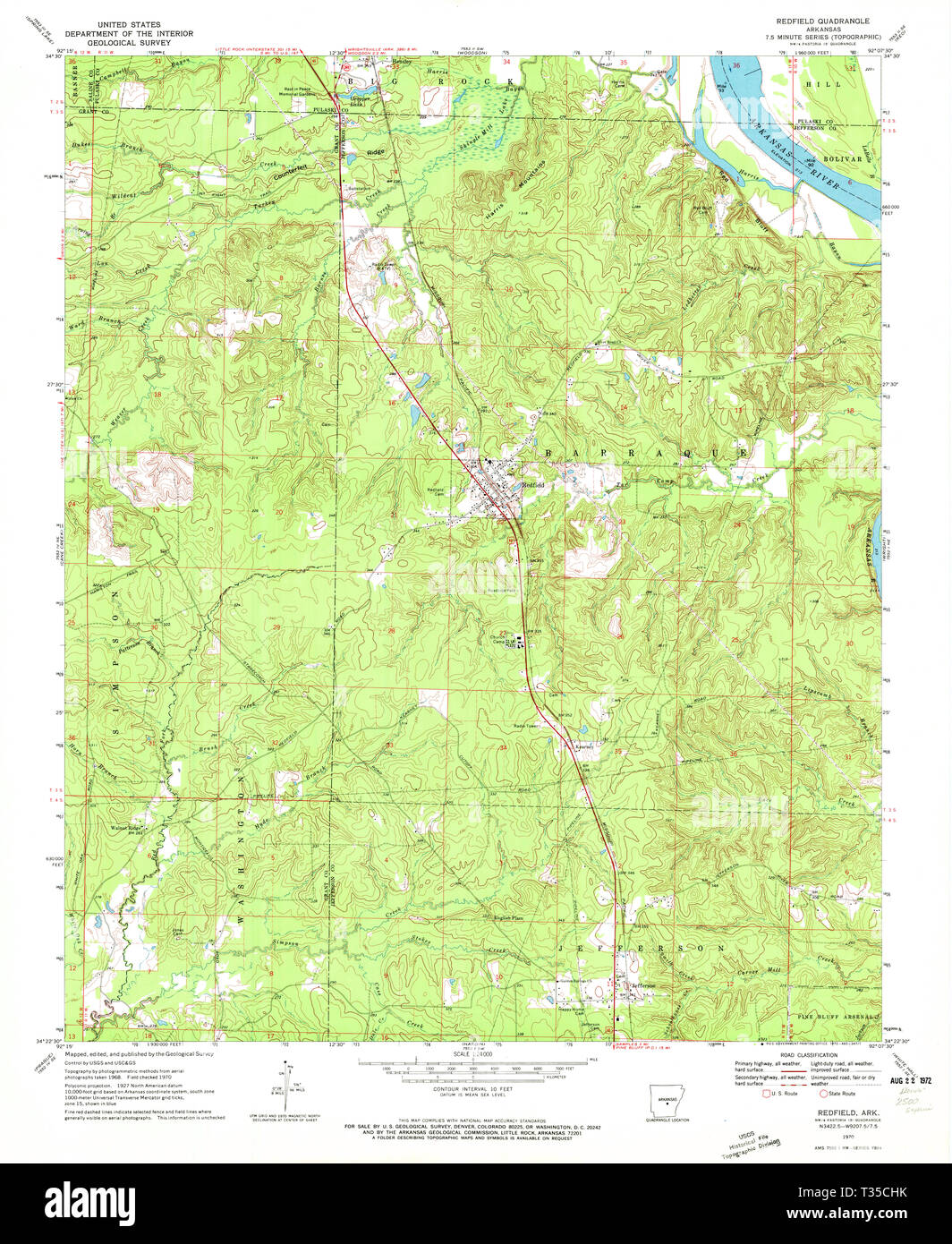 Map of redfield hires stock photography and images Alamy