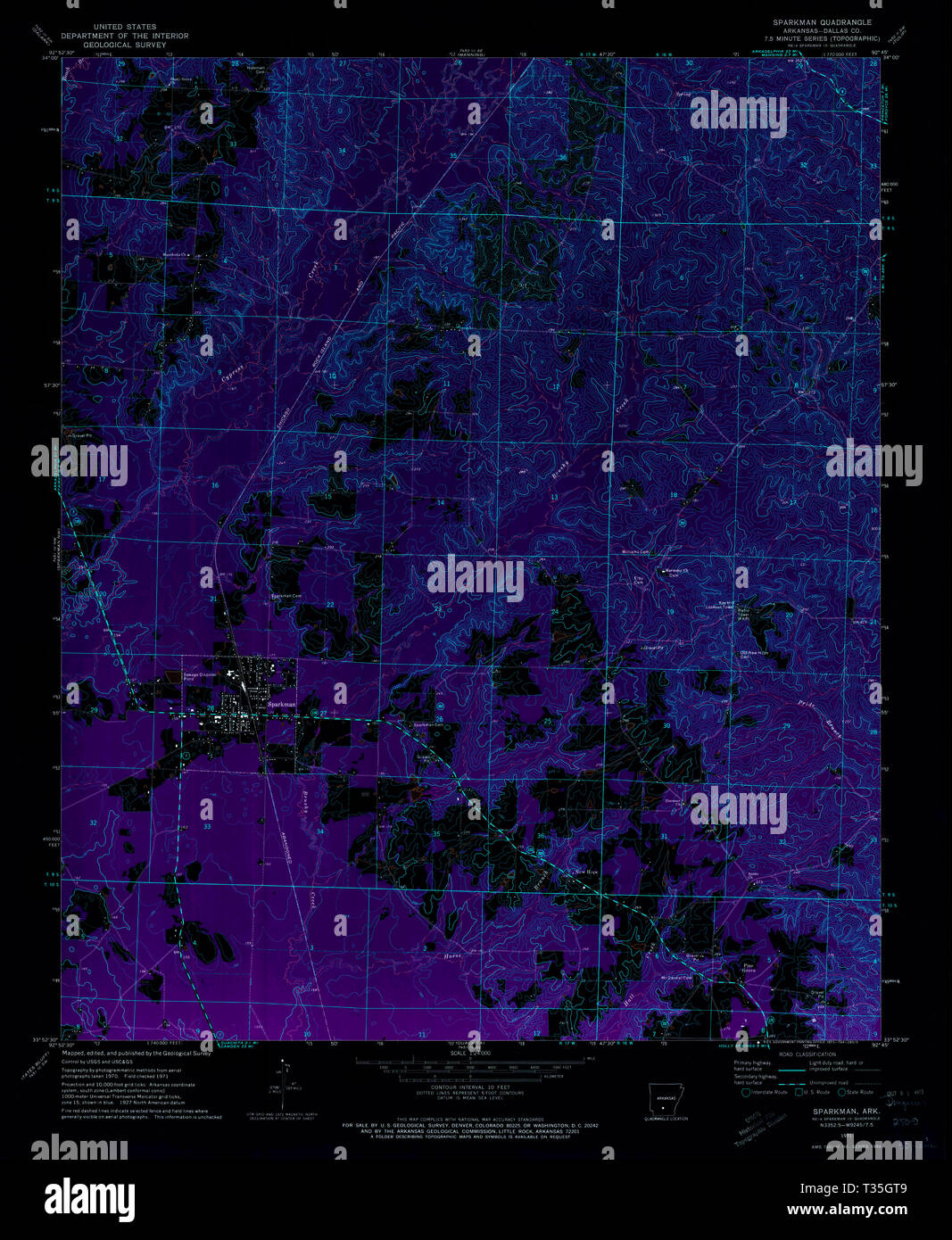 Sparkman map hires stock photography and images Alamy