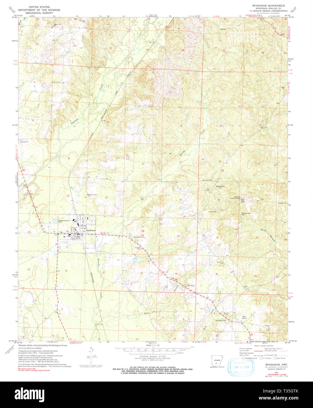 Sparkman arkansas map Cut Out Stock Images & Pictures Alamy