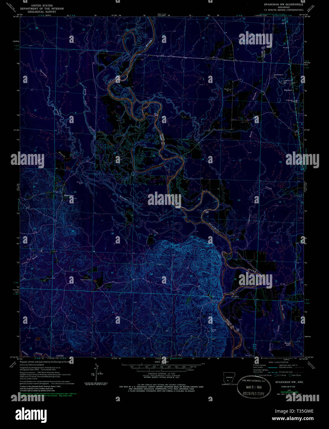 Map of sparkman hires stock photography and images Alamy