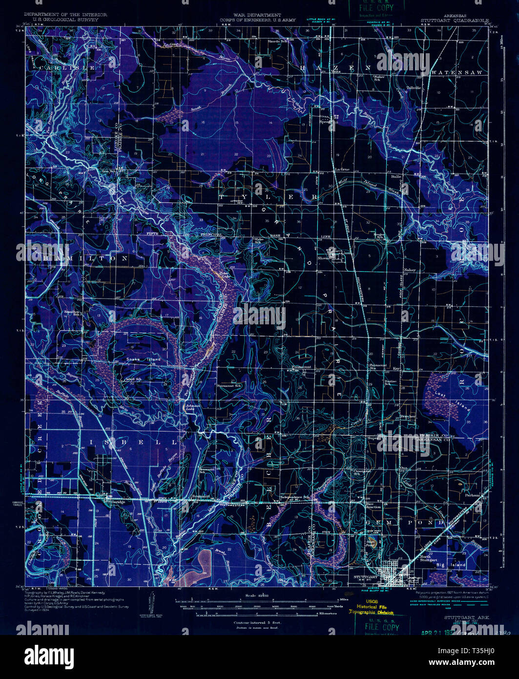 Map of stuttgart arkansas hires stock photography and images Alamy