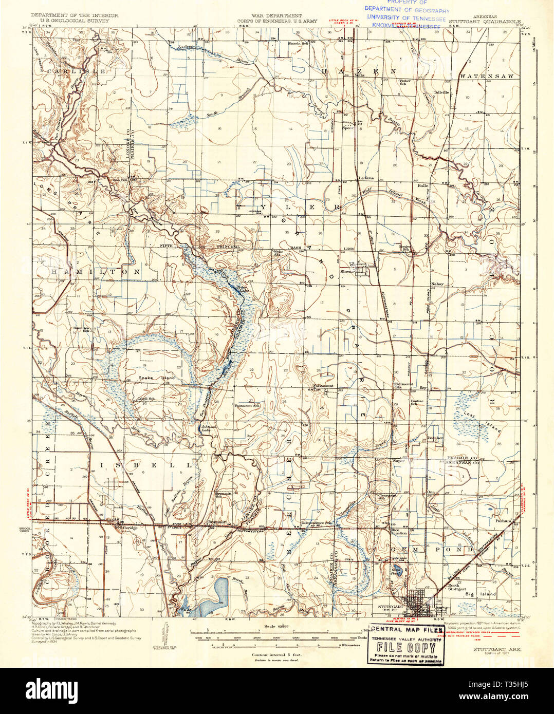 Map of stuttgart arkansas hires stock photography and images Alamy