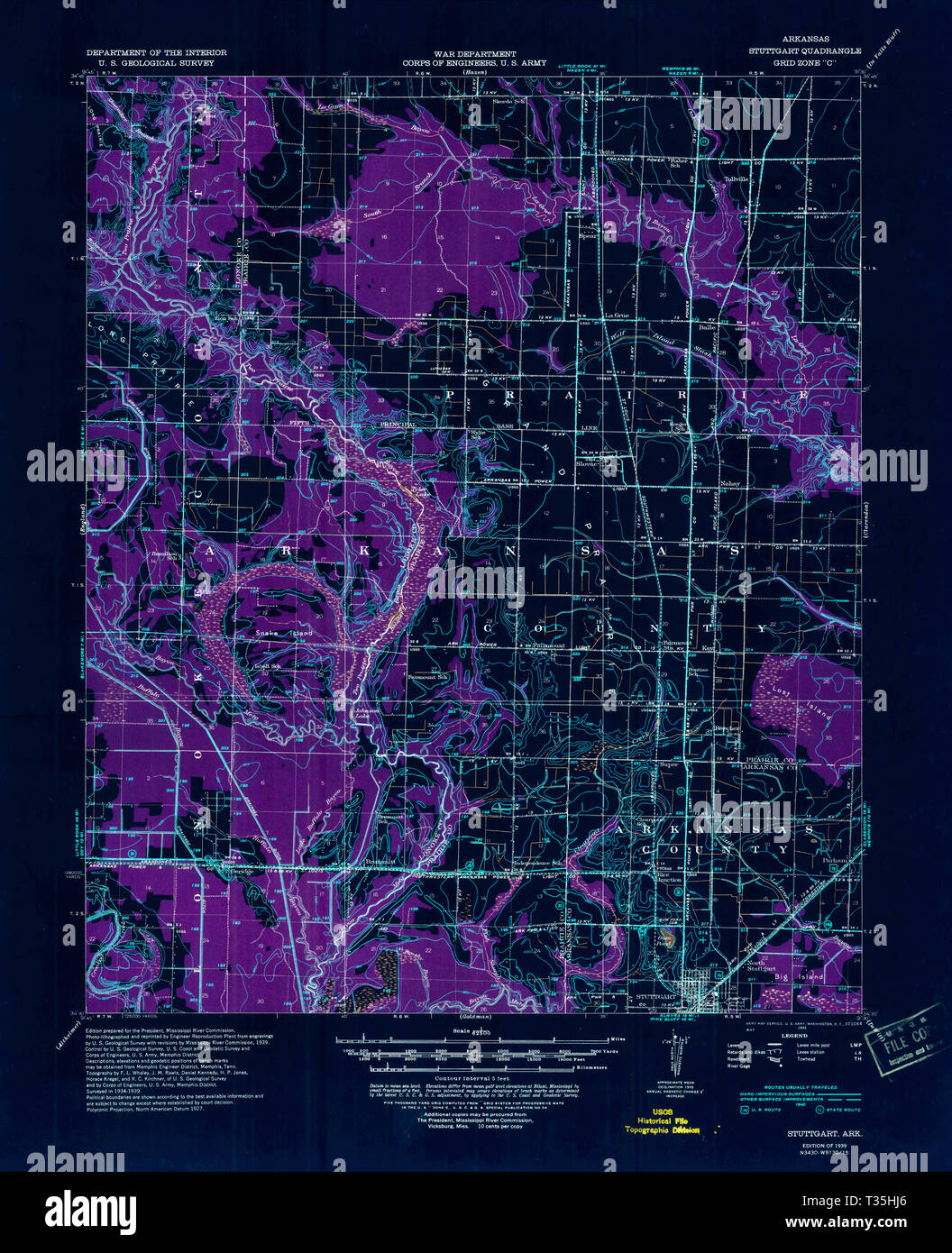 Map of stuttgart arkansas hires stock photography and images Alamy