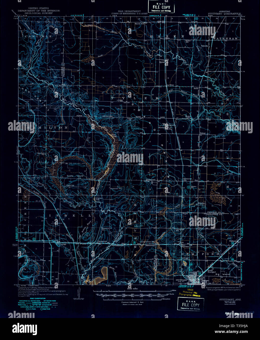 Map of stuttgart arkansas hires stock photography and images Alamy