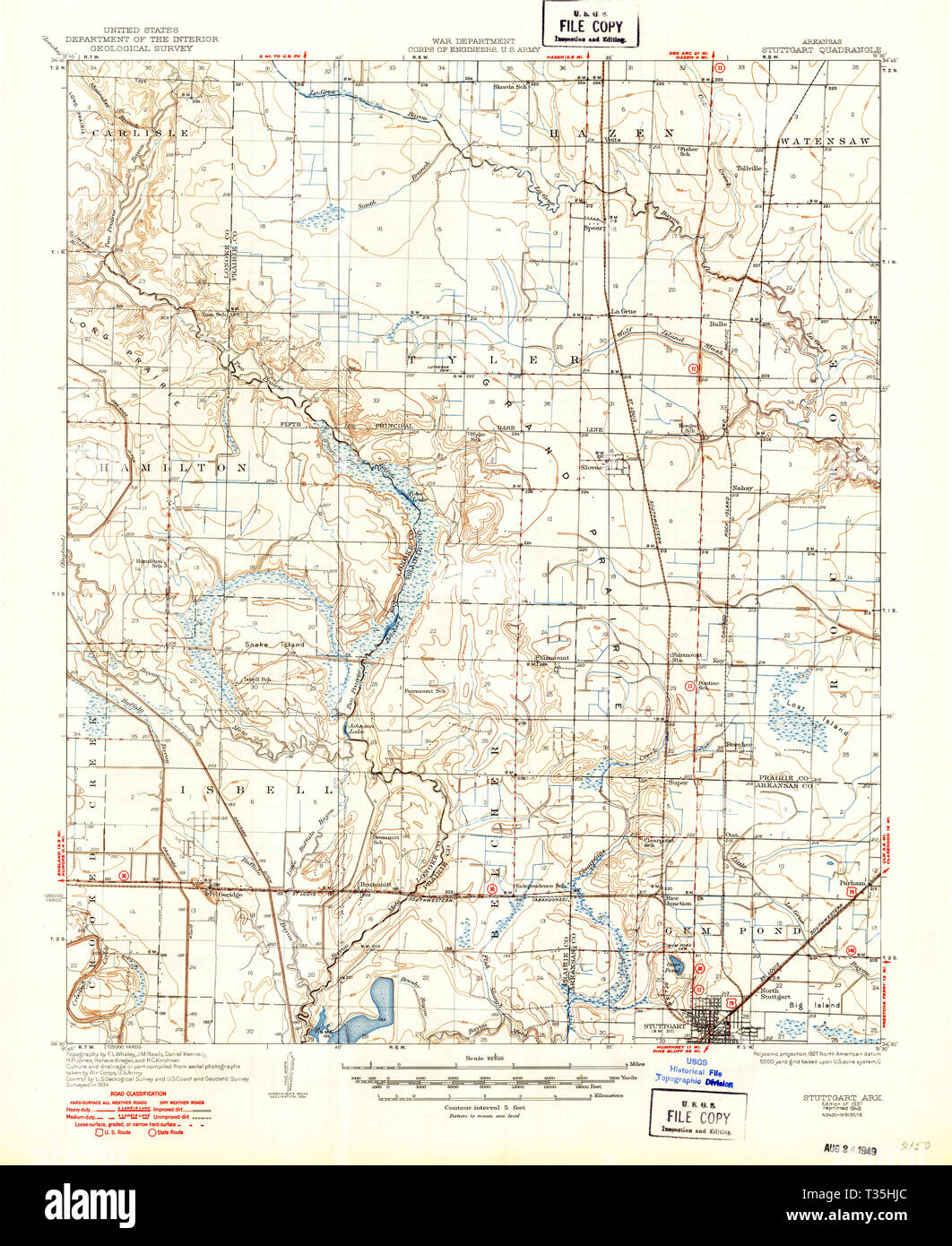 Map of stuttgart arkansas hires stock photography and images Alamy