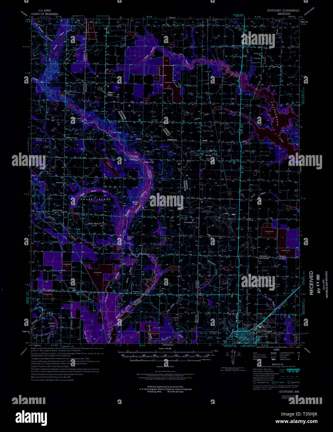 Map of stuttgart arkansas hires stock photography and images Alamy
