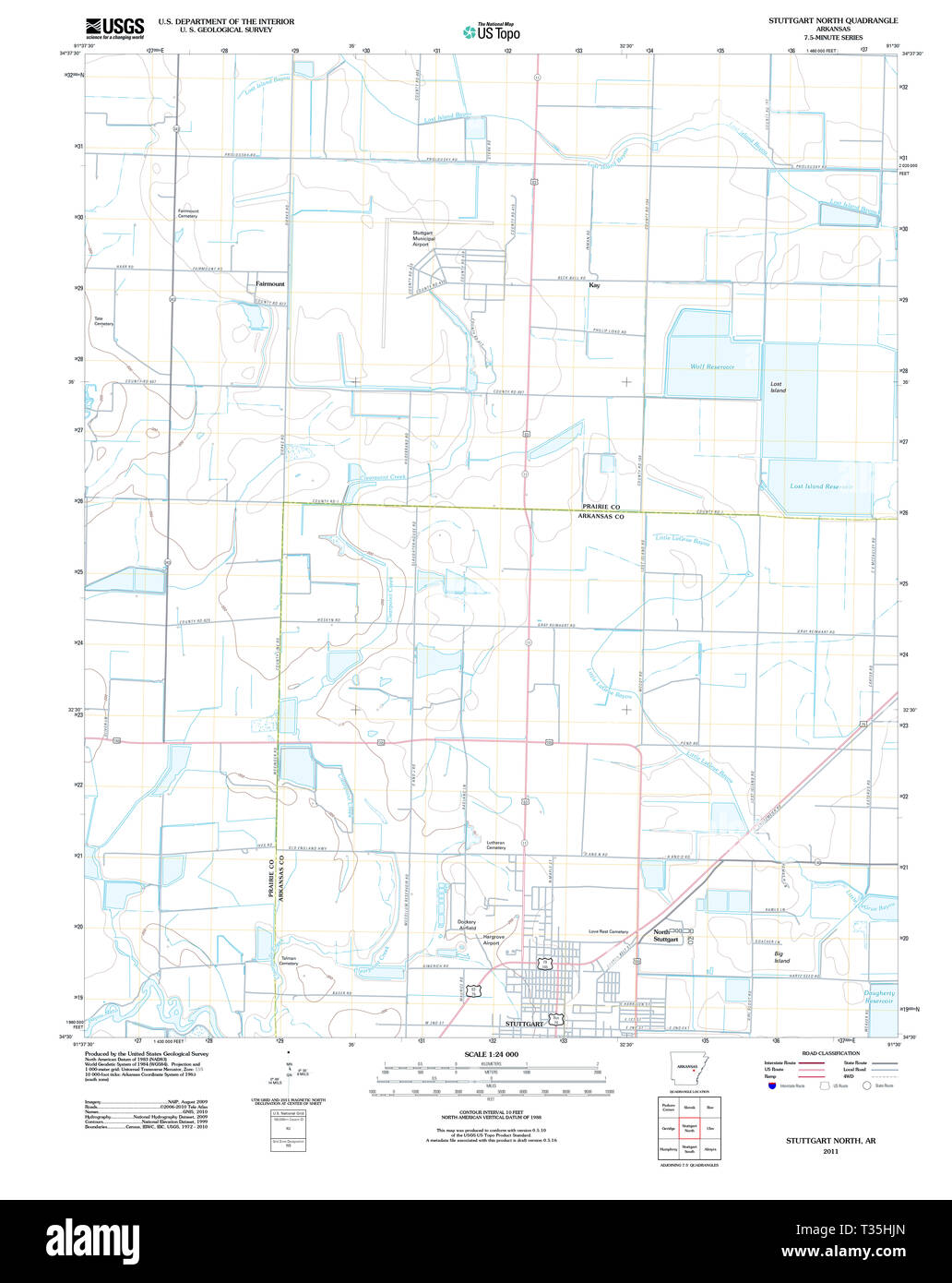 Map of stuttgart arkansas hires stock photography and images Alamy