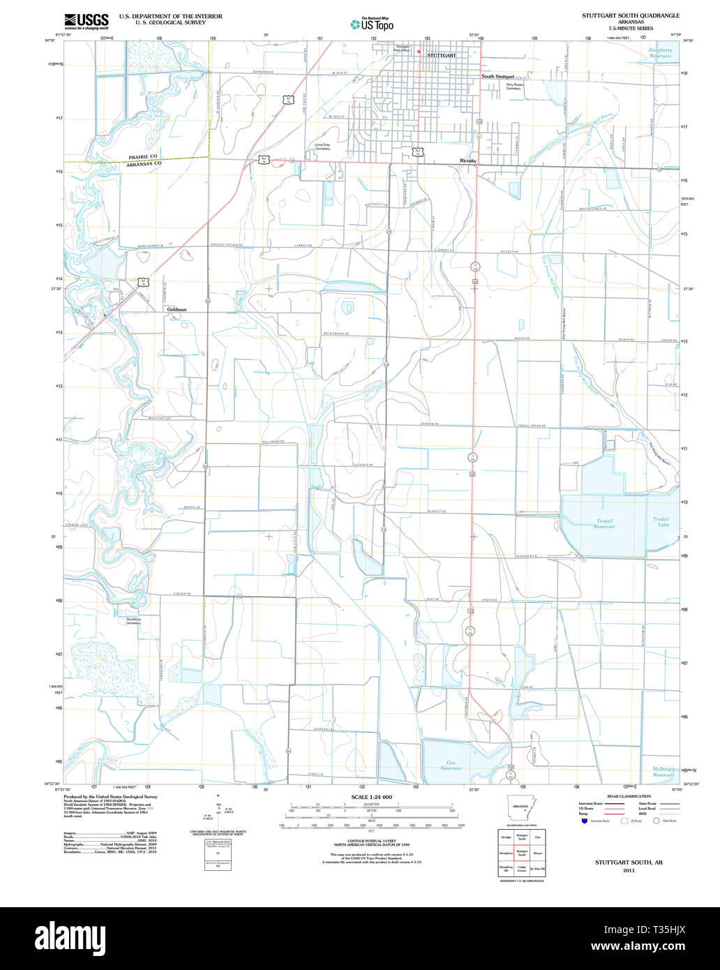 Map of stuttgart arkansas hires stock photography and images Alamy
