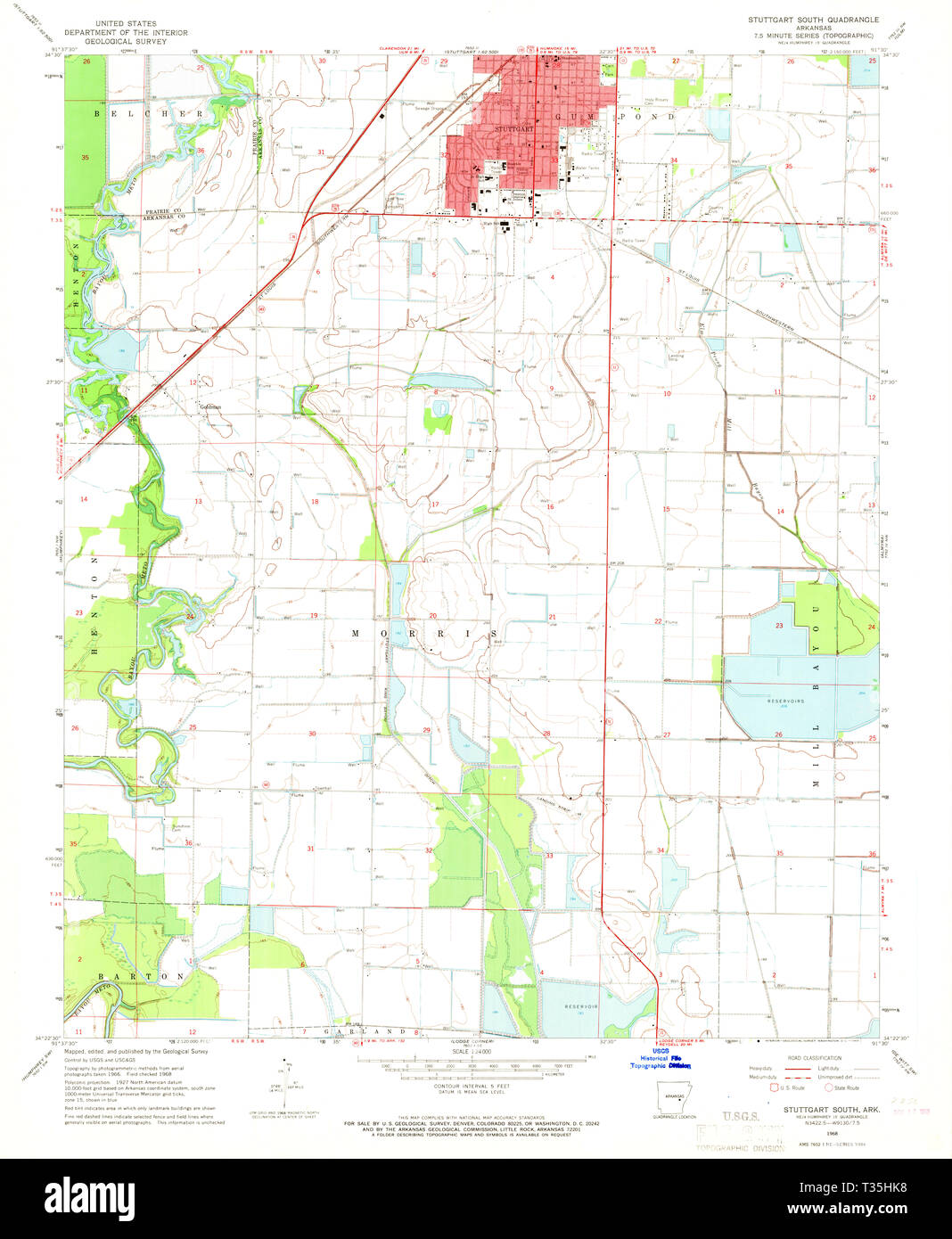 Map of stuttgart arkansas hires stock photography and images Alamy