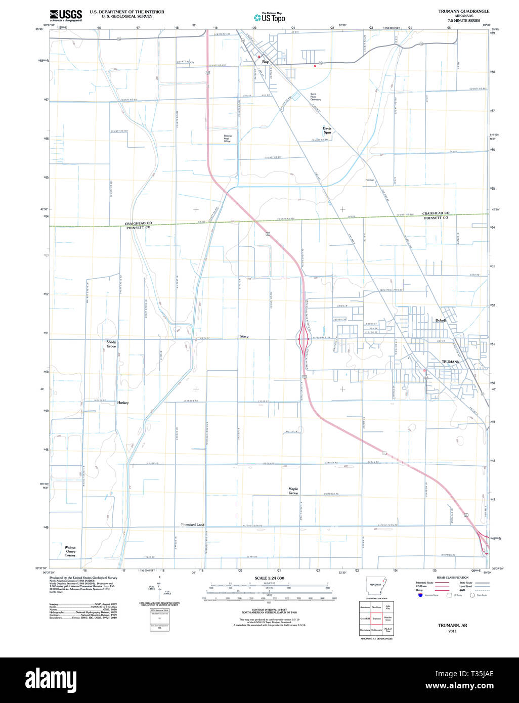 Trumann map hires stock photography and images Alamy