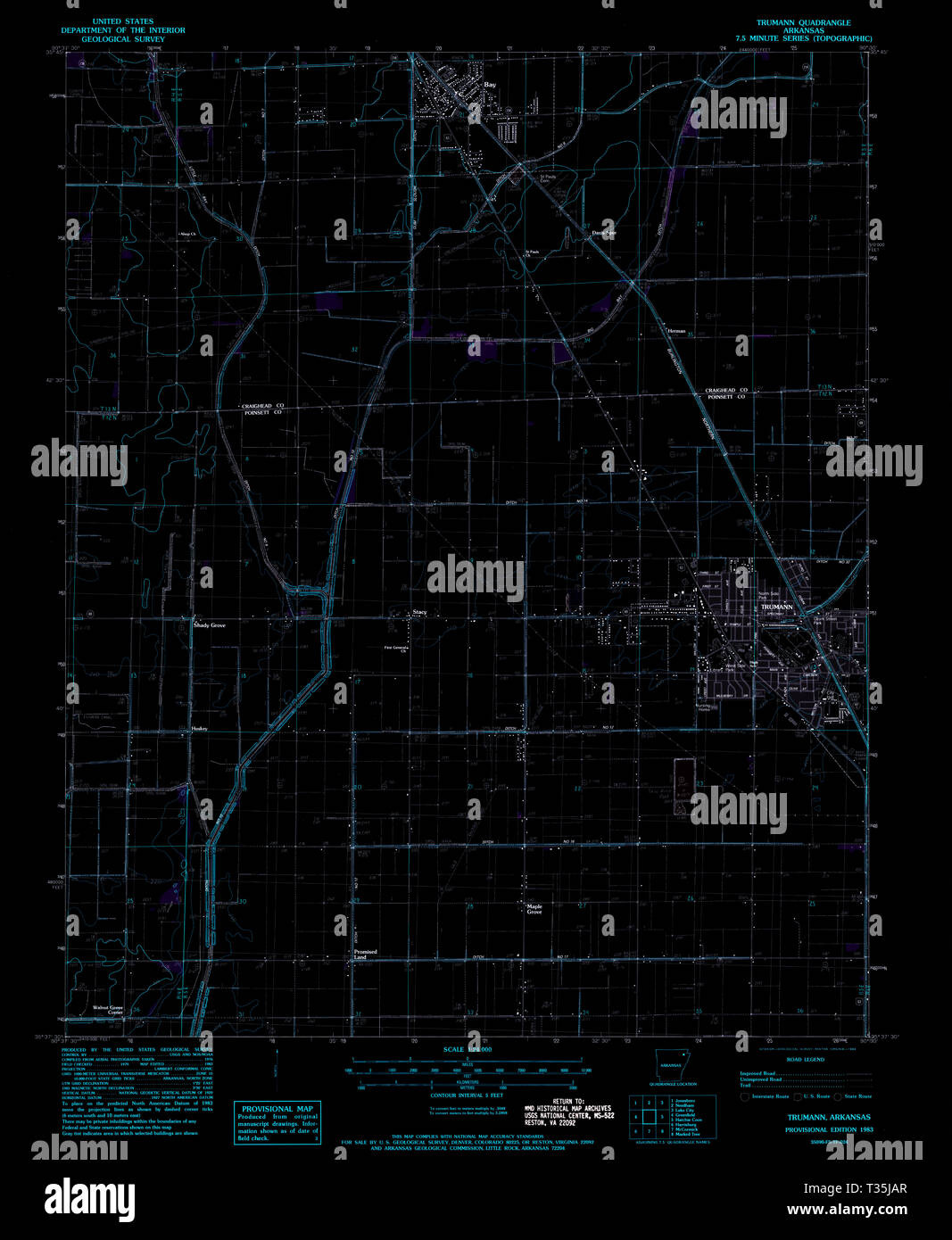 Map of trumann hires stock photography and images Alamy