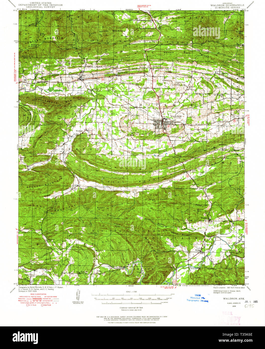 Waldron arkansas map hires stock photography and images Alamy