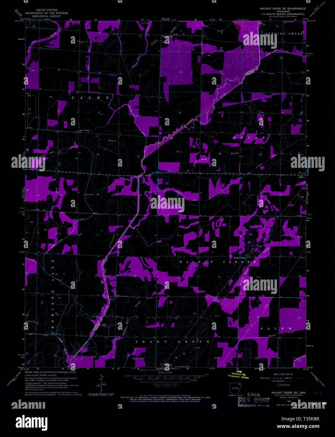 Map of walnut ridge hi-res stock photography and images - Alamy