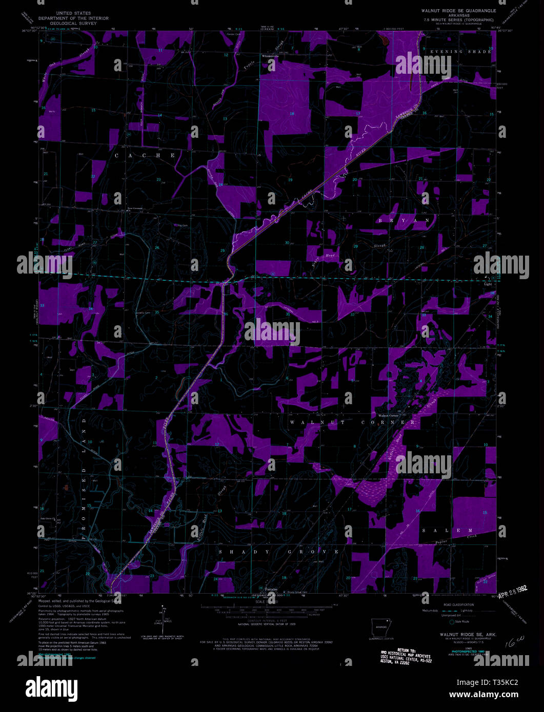 Map of walnut ridge hires stock photography and images Alamy