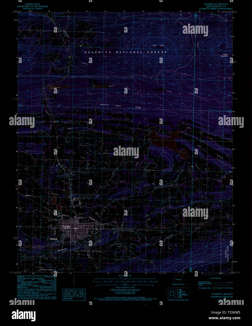 Waldron arkansas map hires stock photography and images Alamy