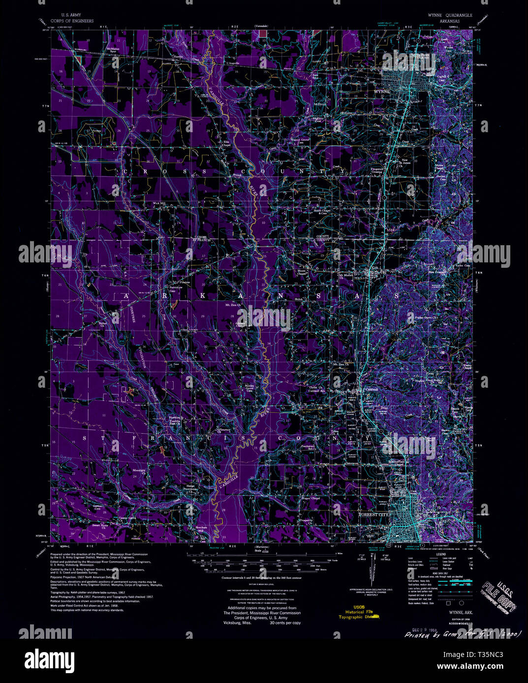 Wynne arkansas map hires stock photography and images Alamy