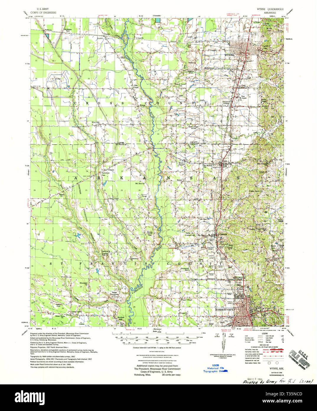 Map of wynne hires stock photography and images Alamy