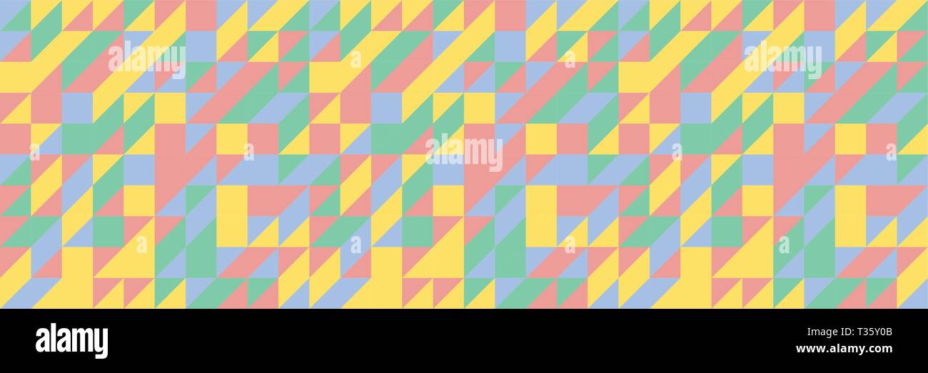 Seamless geometric triangle pattern. Abstract retro Vector Stock Vector ...