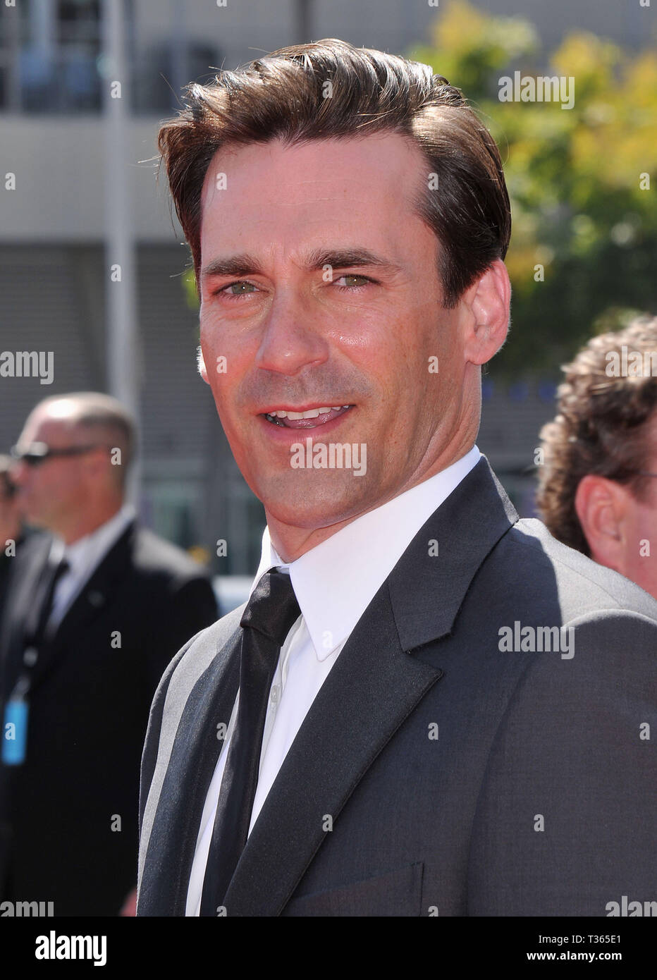 Jon Hamm - 2009 Creatives Arts Emmys Awards at the Nokia Theatre In Los Angeles.05 HammJon 05 Red Carpet Event, Vertical, USA, Film Industry, Celebrities,  Photography, Bestof, Arts Culture and Entertainment, Topix Celebrities fashion /  Vertical, Best of, Event in Hollywood Life - California,  Red Carpet and backstage, USA, Film Industry, Celebrities,  movie celebrities, TV celebrities, Music celebrities, Photography, Bestof, Arts Culture and Entertainment,  Topix, headshot, vertical, one person,, from the year , 2009, inquiry tsuni@Gamma-USA.com Stock Photo